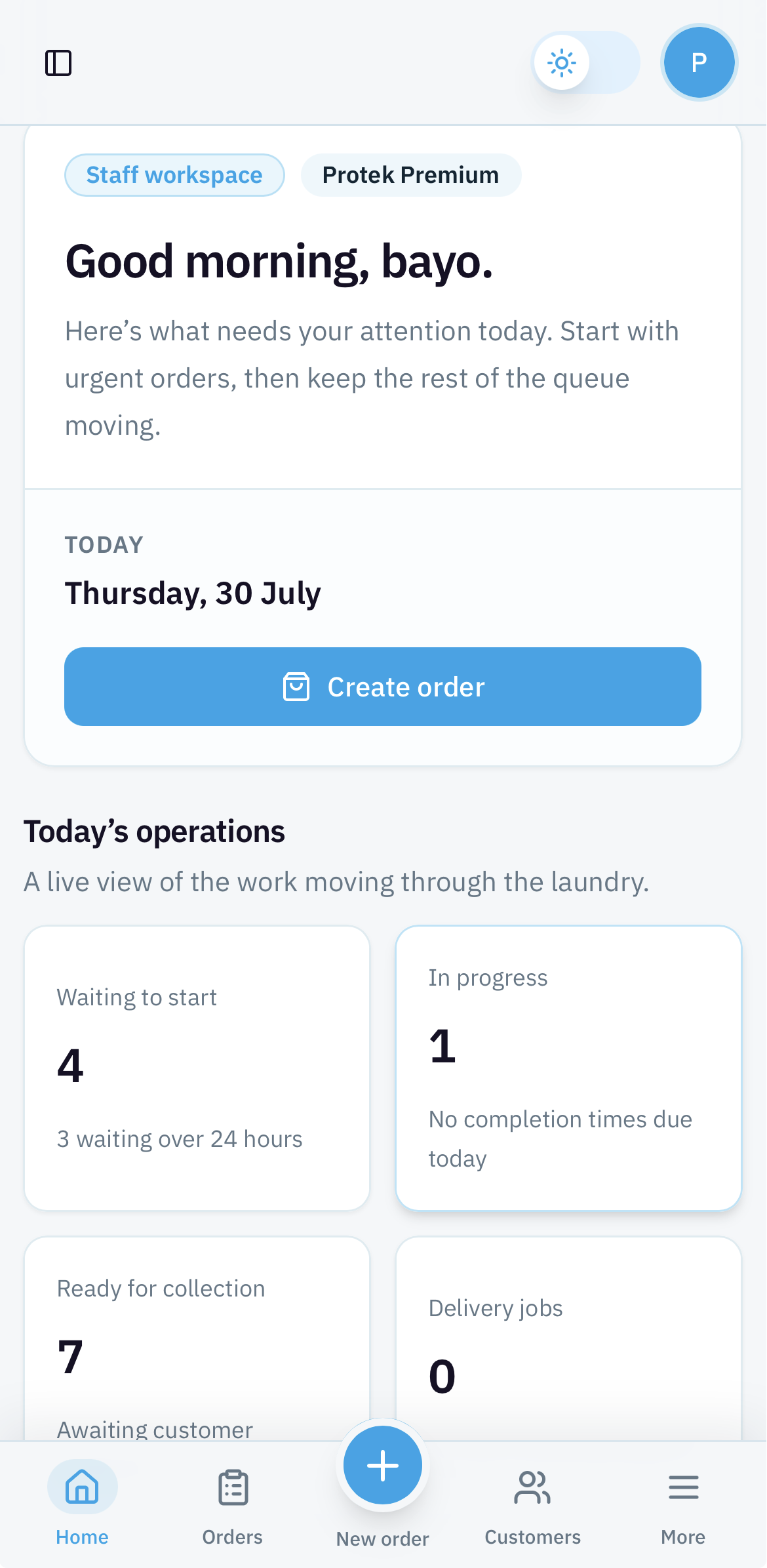 The real Seanosis staff mobile workspace